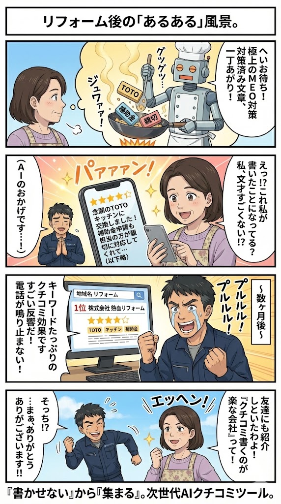 マンガでわかるAIクチコミくん：AIで解決する方法編